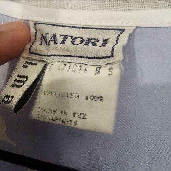 Vintage Wing Tipped Butterly Robe in Blue - Picture 9 of 12